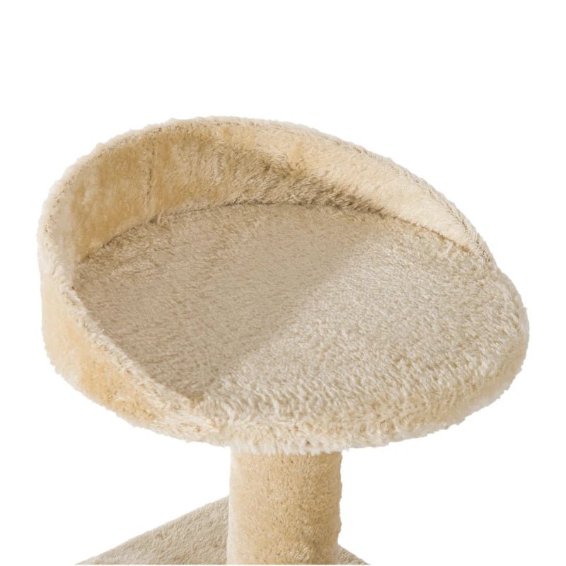 100 cm Cat Tree Climbing Tower Activity Centre, PawHut, Beige