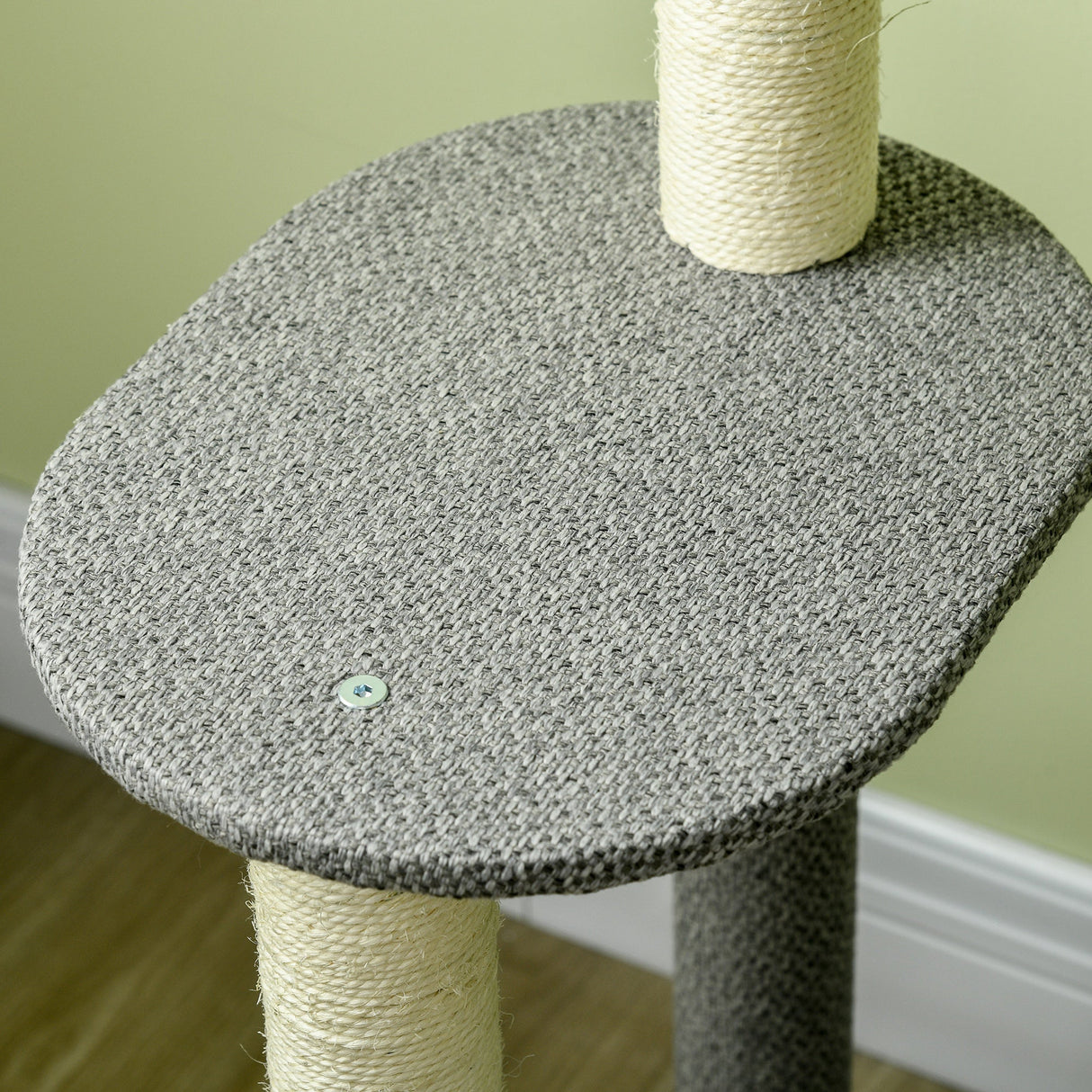 132cm Cat Tower: Hammock, Condo & Scratch Posts, PawHut,