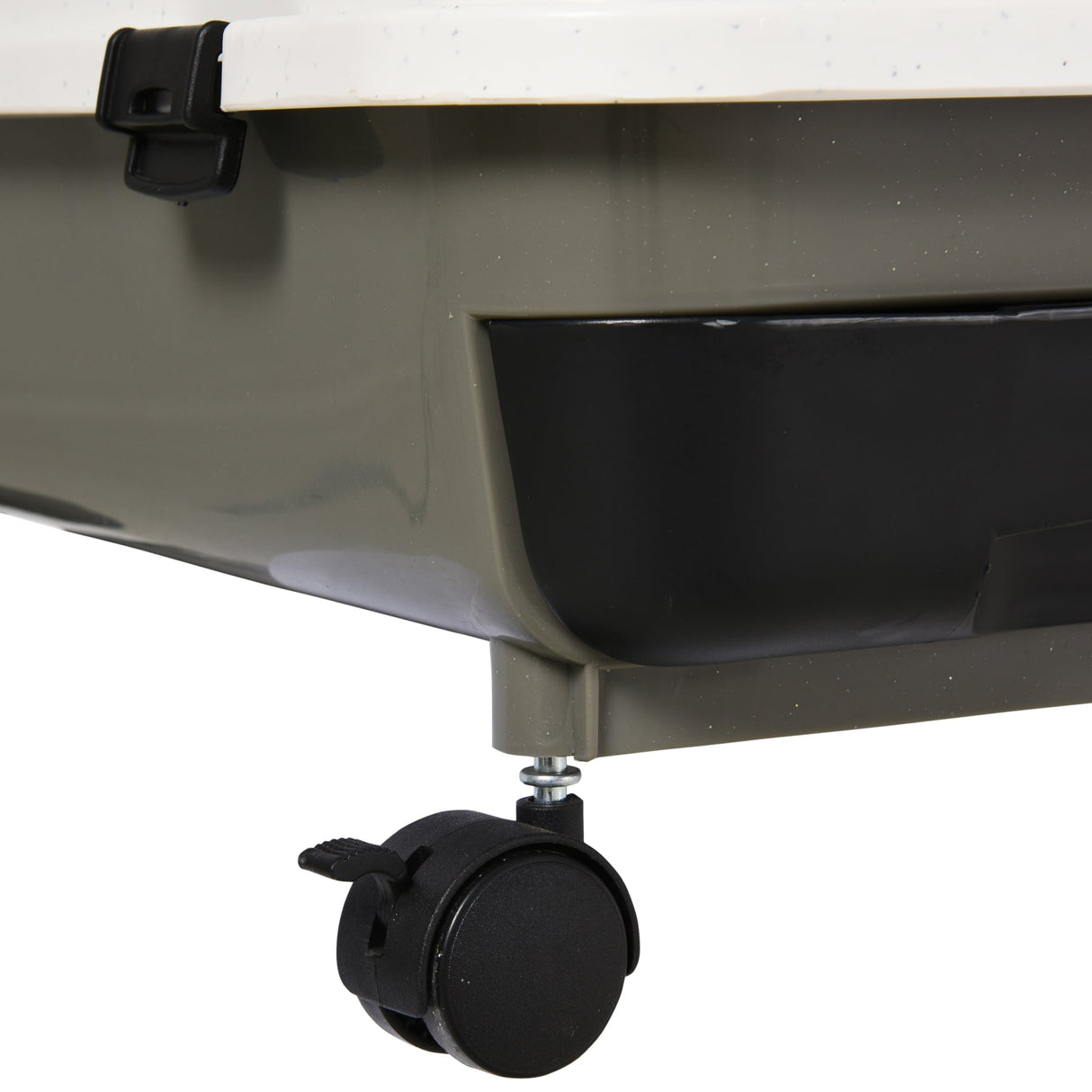 2 Tier Rolling Small Animal Rabbit Cage Chinchillas Hutch Pet Play House with Platform Ramp Removable Tray 80 x 52.7 x 66 cm, PawHut,