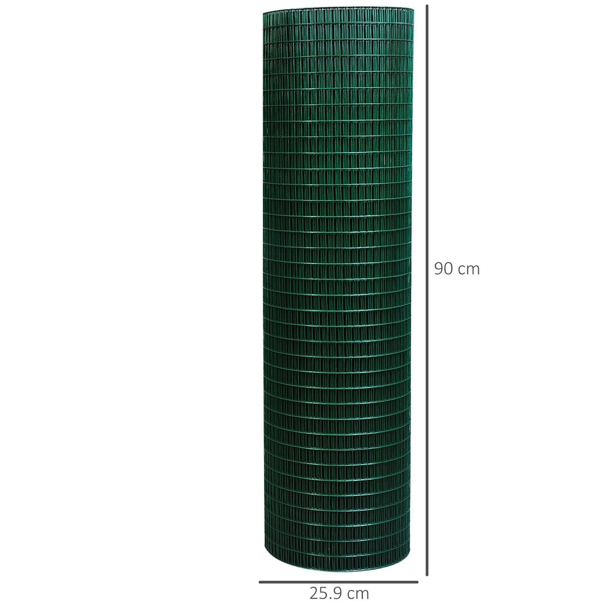 30m PVC Coated Wire Mesh Fencing for Poultry & Pet Enclosures, PawHut,