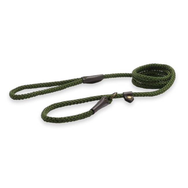 Ancol Heritage Collection Rope Slip Lead Green 8mm x 1.5m, Ancol,