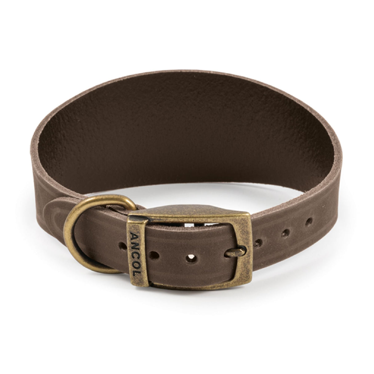 Ancol Heritage Collection Timberwolf Leather Greyhound Collar 34-43cm, Ancol, Sable