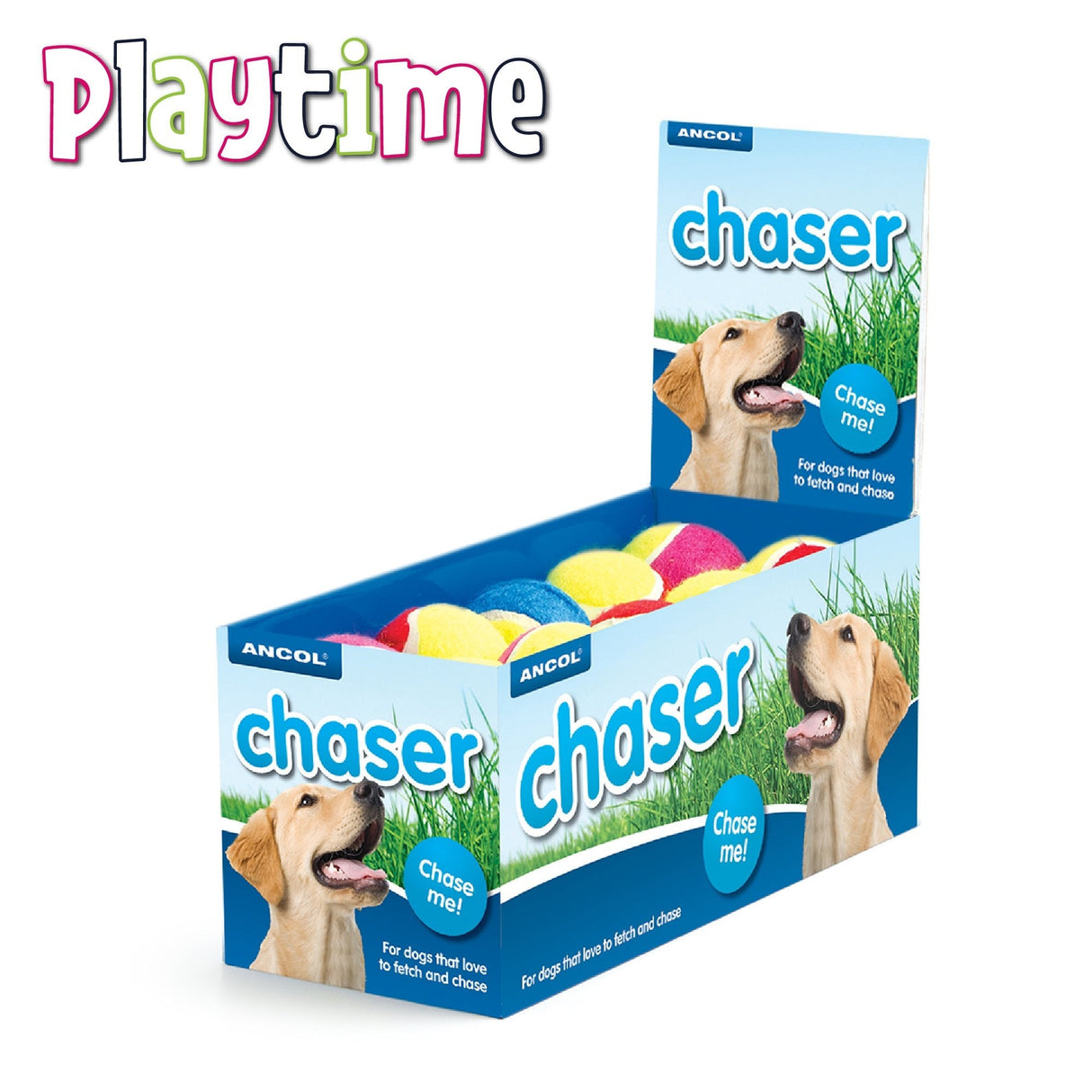 Ancol Tennis Balls Box of 20 Dog Toy, Ancol,