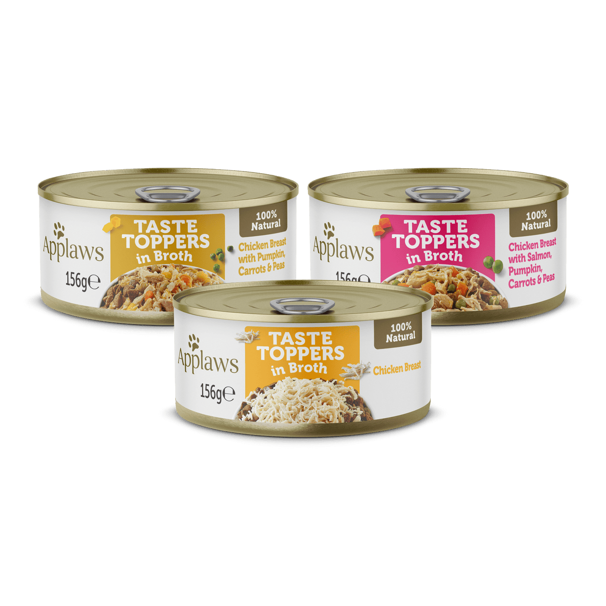 Applaws Taste Toppers Broth Tin Selection 4x (8x156g), Applaws,