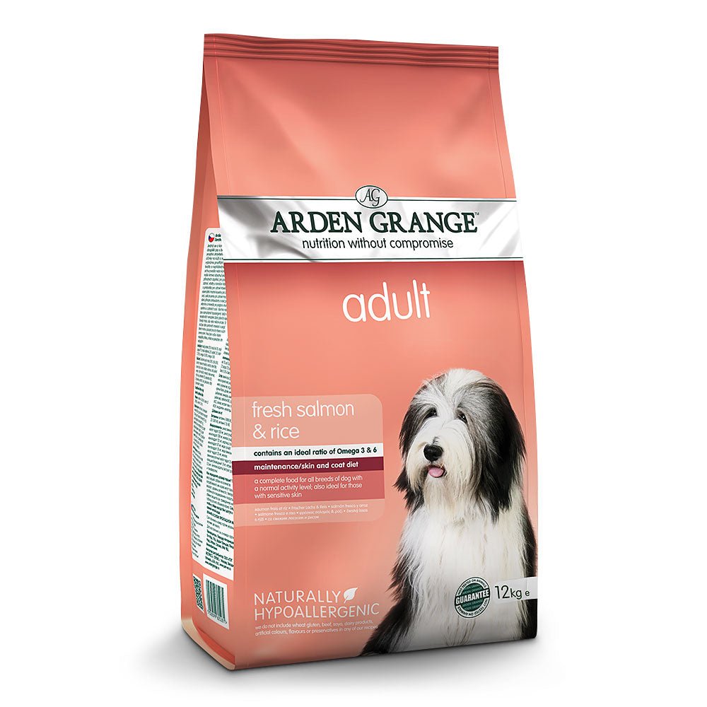 Arden Grange Dry Adult Dog Food with Fresh Salmon & Rice, Arden Grange, 12 kg