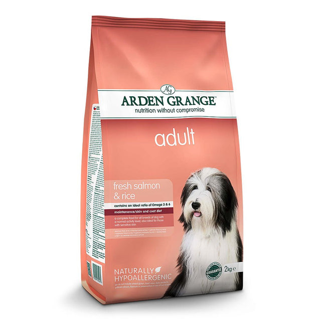 Arden Grange Dry Adult Dog Food with Fresh Salmon & Rice, Arden Grange, 2 kg