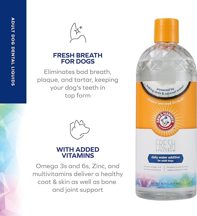 Arm & Hammer Coconut Water Additive for Dogs Teeth 474ml, Arm & Hammer,