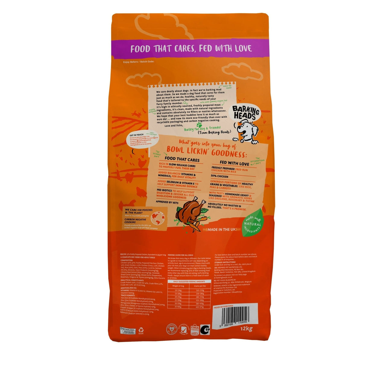 Barking Heads All Hounder Bowl Lickin Goodness Chicken 12 kg, Barking Heads,