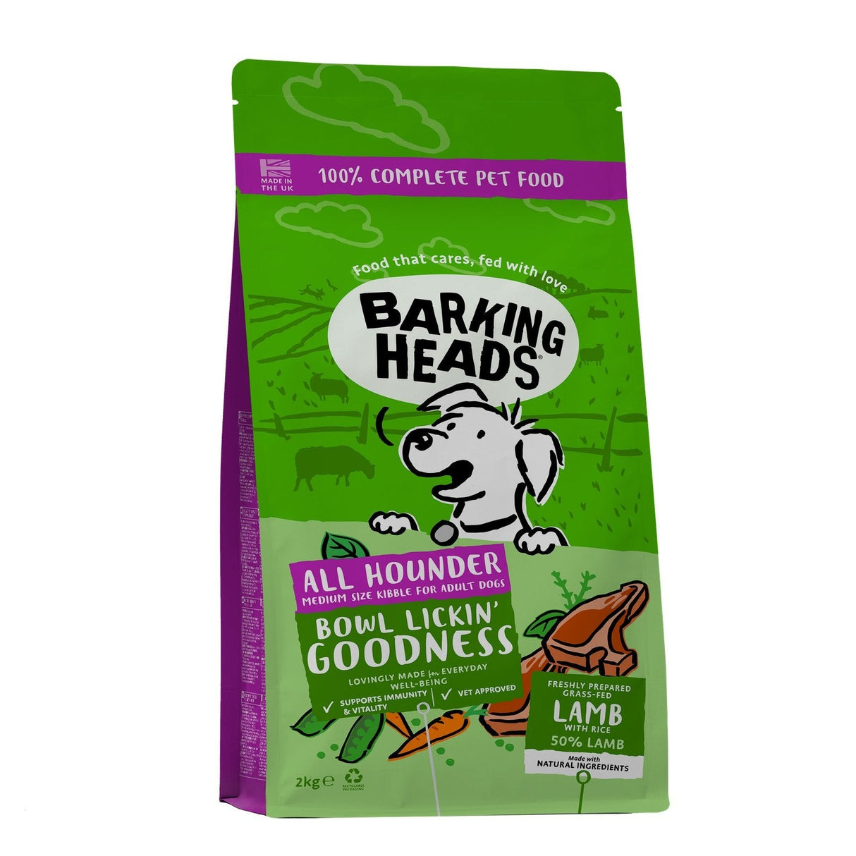 Barking Heads All Hounder Bowl Lickin Goodness Lamb, Barking Heads, 4x2kg