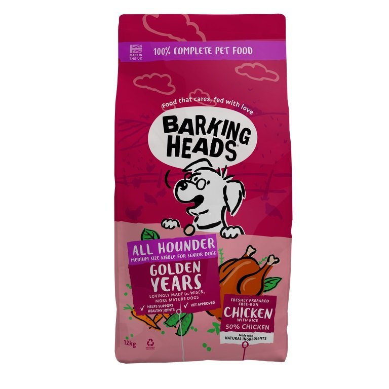 Barking Heads All Hounder Golden Years Chicken, Barking Heads, 12 kg
