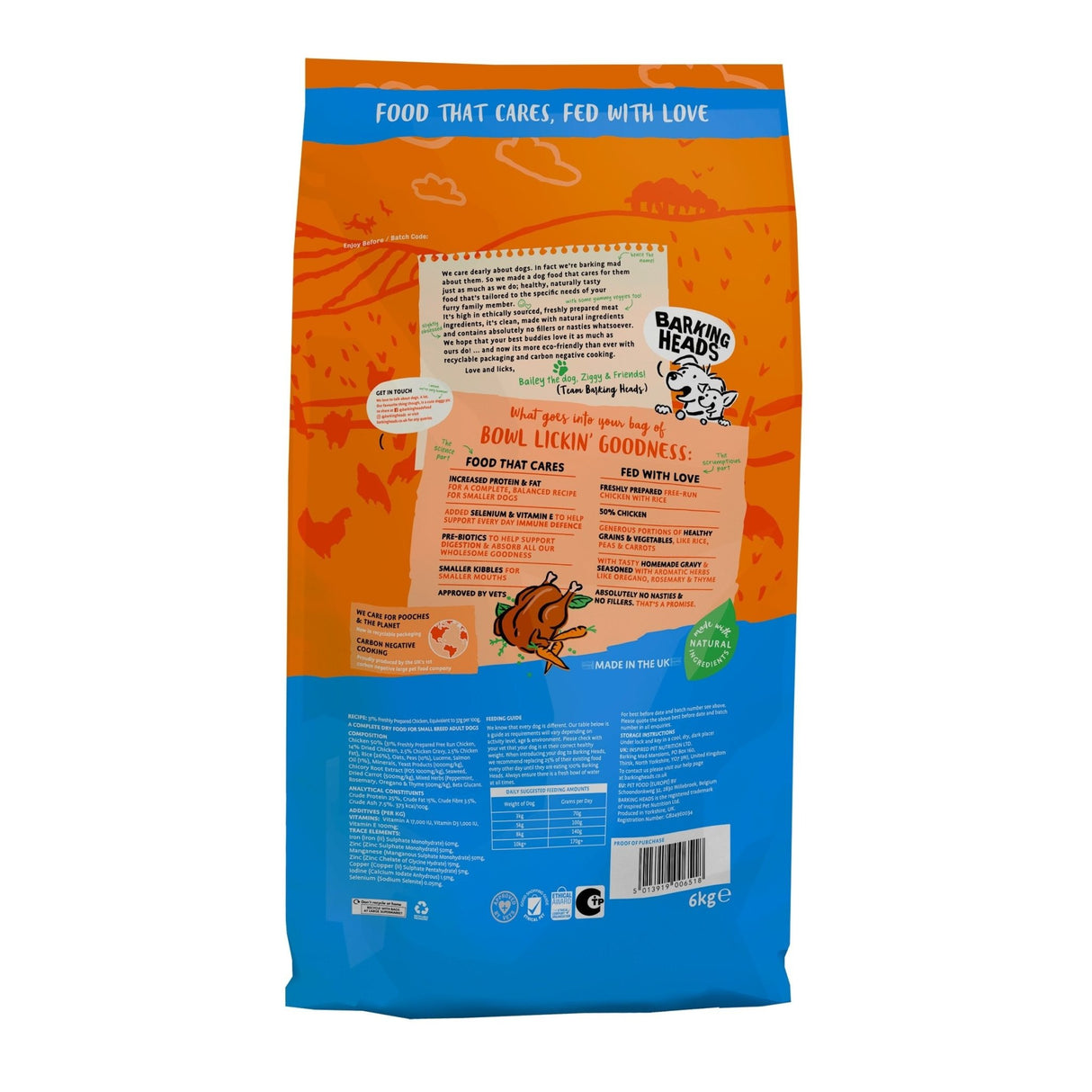 Barking Heads Little Paws Bowl Lickin Goodness Chicken 6 kg, Barking Heads,