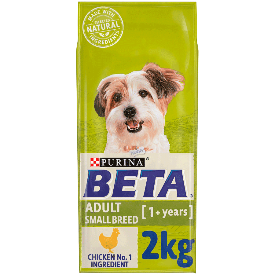 BETA Adult Small Breed Chicken Dry Dog Food 2 kg, Beta,