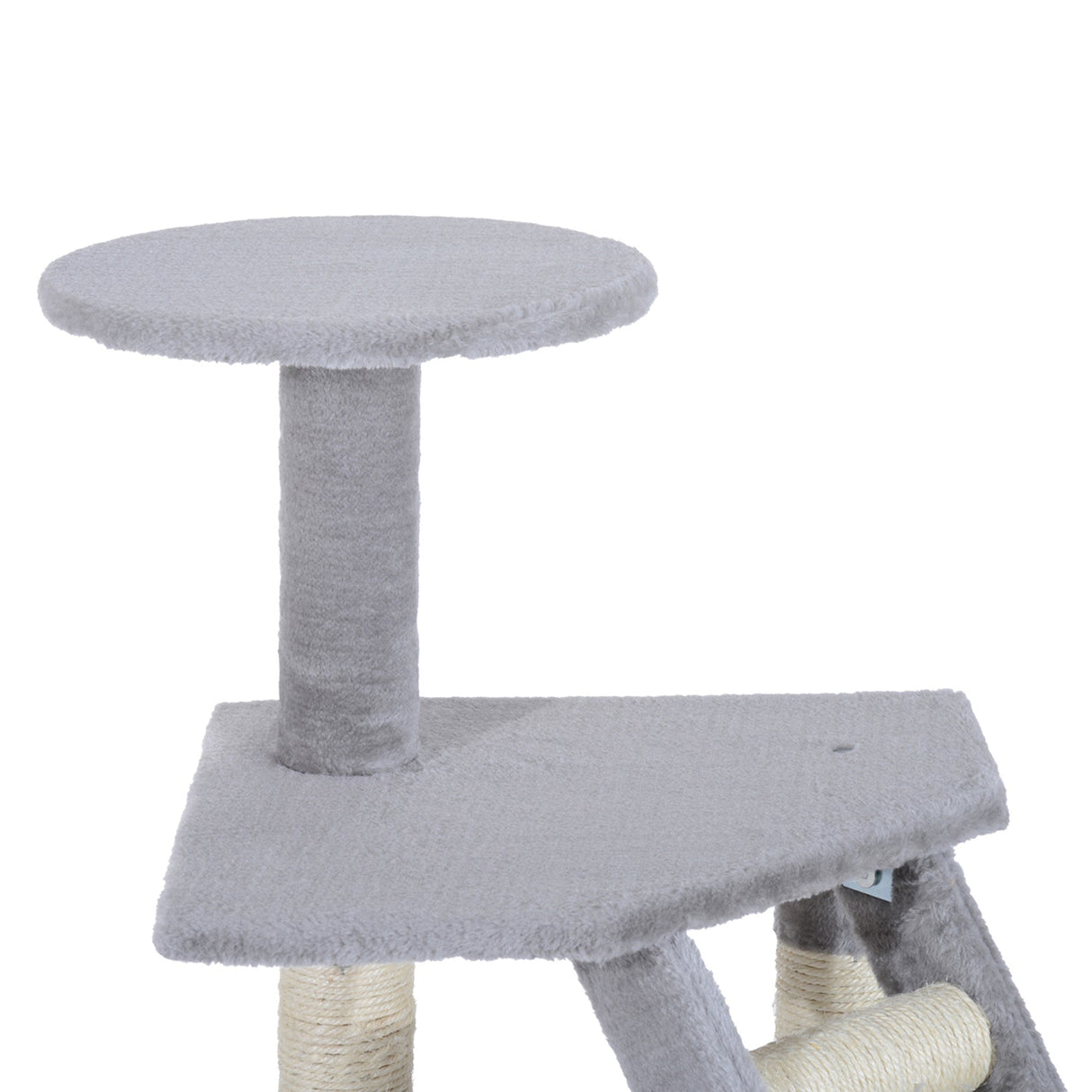 Cat Tree for Indoor Cats Kitten Scratching Post Scratch Scratcher Climb Activity Center Play House Pet Furniture 125cm (Grey), PawHut,