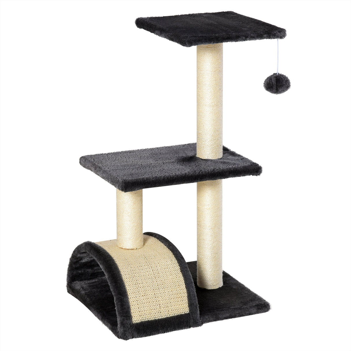 Cat tree Tower 72cm Climbing Activity Centre Kitten-Grey, PawHut,