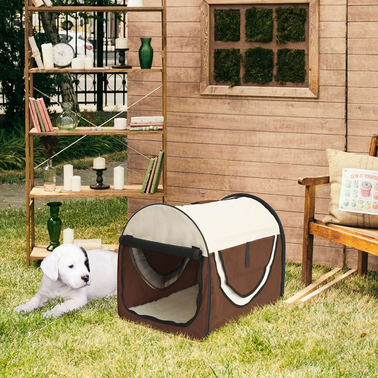 Compact Folding Soft Pet Carrier for Cats & Mini Dogs, PawHut,