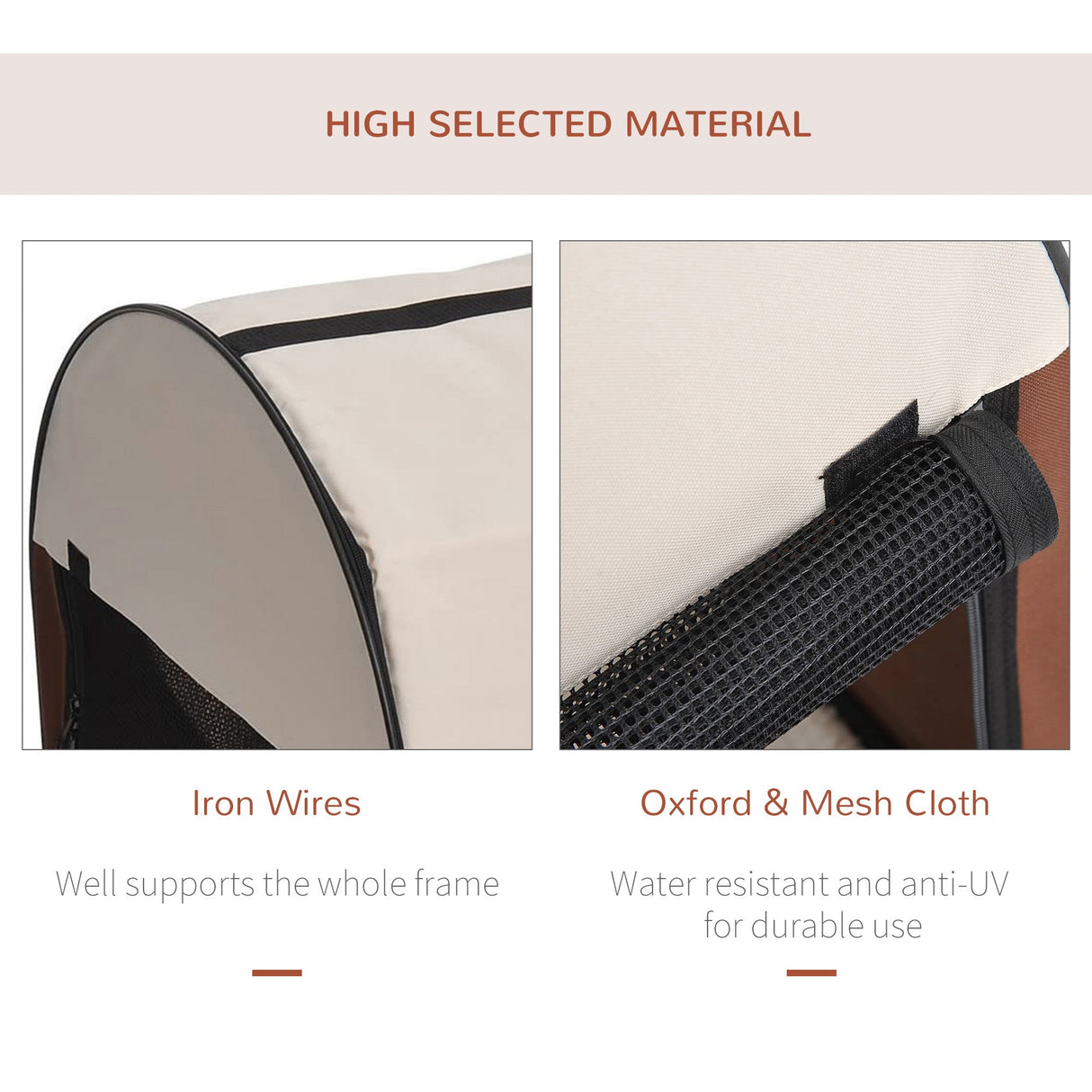 Compact Folding Soft Pet Carrier for Cats & Mini Dogs, PawHut,