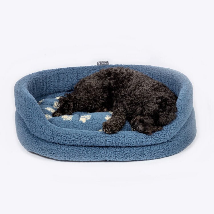 Danish Design Sherpa Fleece Harbour Paw Slumber Bed, Danish Design, Small