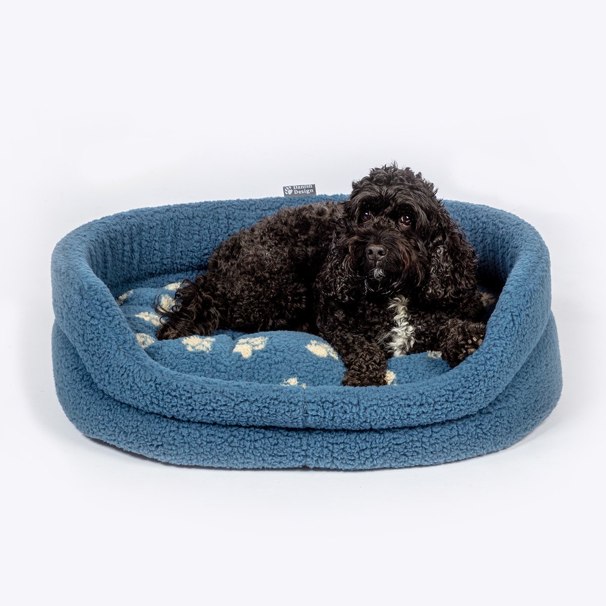 Danish Design Sherpa Fleece Harbour Paw Slumber Bed, Danish Design, Small