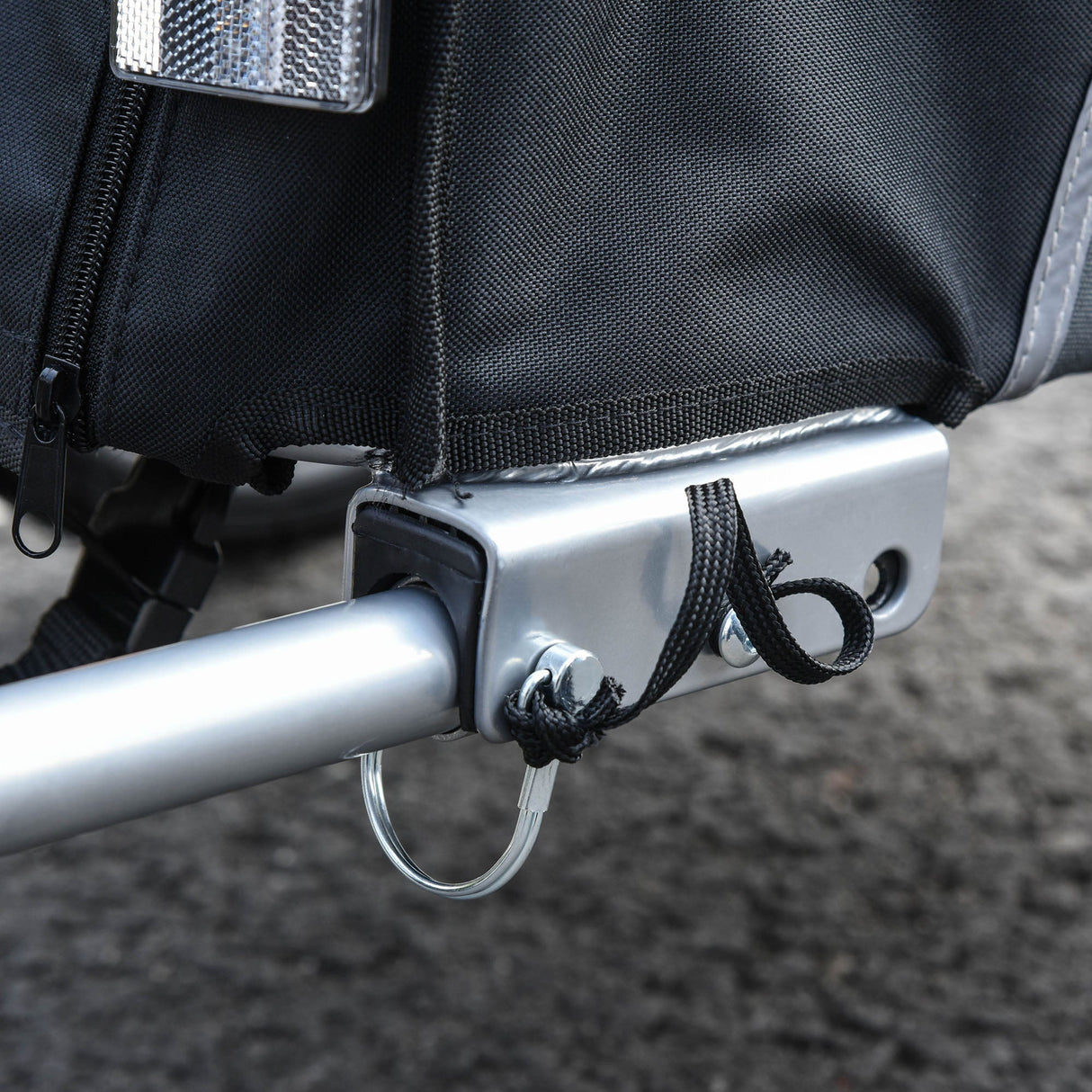 Dog Bike Trailer 2-in-1 Pet Cart Carrier Stroller Pushchair for Bicycle with 360° Rotatable Front Wheel Reflectors Weather Resistant Blue, PawHut,