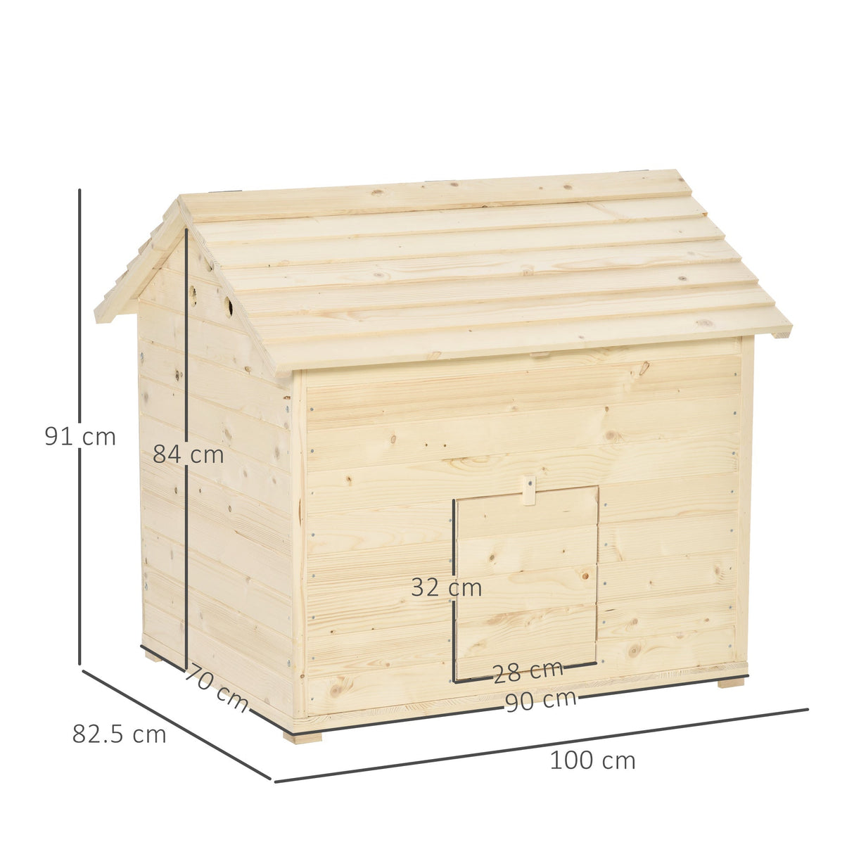 Durable Wooden Duck House for Small Flock | Easy-Access Roof, PawHut,