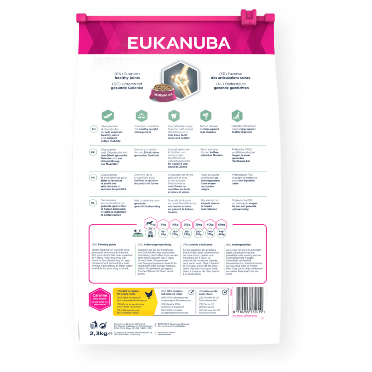 Eukanuba Daily Care Sensitive Joints Adult All Breeds Dry Dog Food, Eukanuba, 3x2.3kg