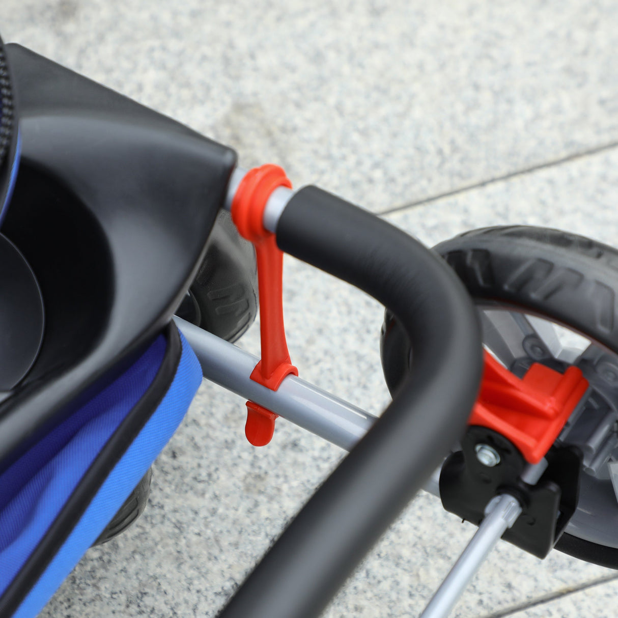 Foldable Mini Dog Stroller with Rain Cover & Cup Holder, PawHut, Blue