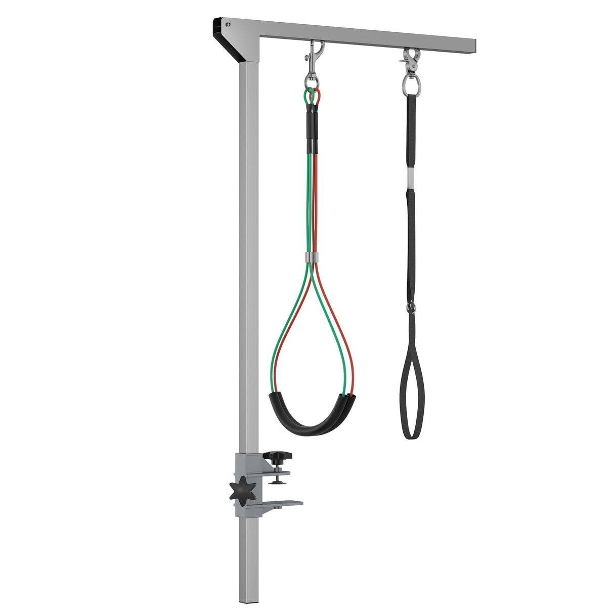 Foldable Pet Grooming Arm with Clamp, 29" Height Adjustable Dog Grooming Holder for Table with 2 Haunch Holders, Grooming Loop for Medium Dogs, PawHut,