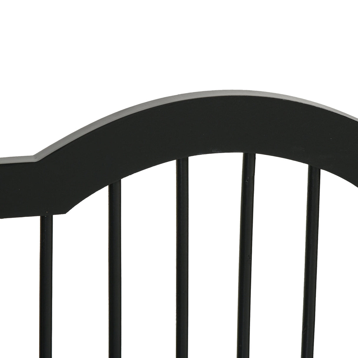 Freestanding 3 Panel Wooden Pet Gate with Support Feet Foldable Pet Fence Safety Barrier for the House, PawHut, Black