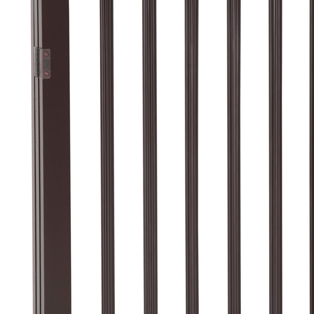Freestanding Small Wooden Pet Safety Gate Room Separator - Dark Brown, PawHut,