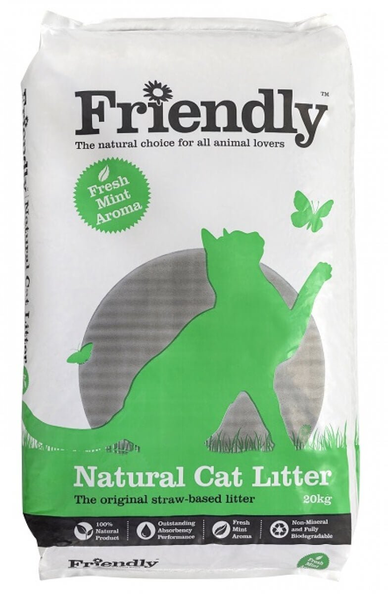 Friendly Natural Cat Litter, Friendly, 20 kg