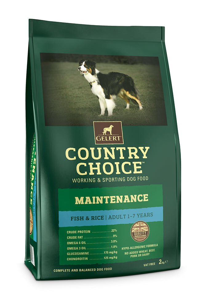 Gelert Country Choice Maintenance Fish & Rice, Gelert, 2 kg