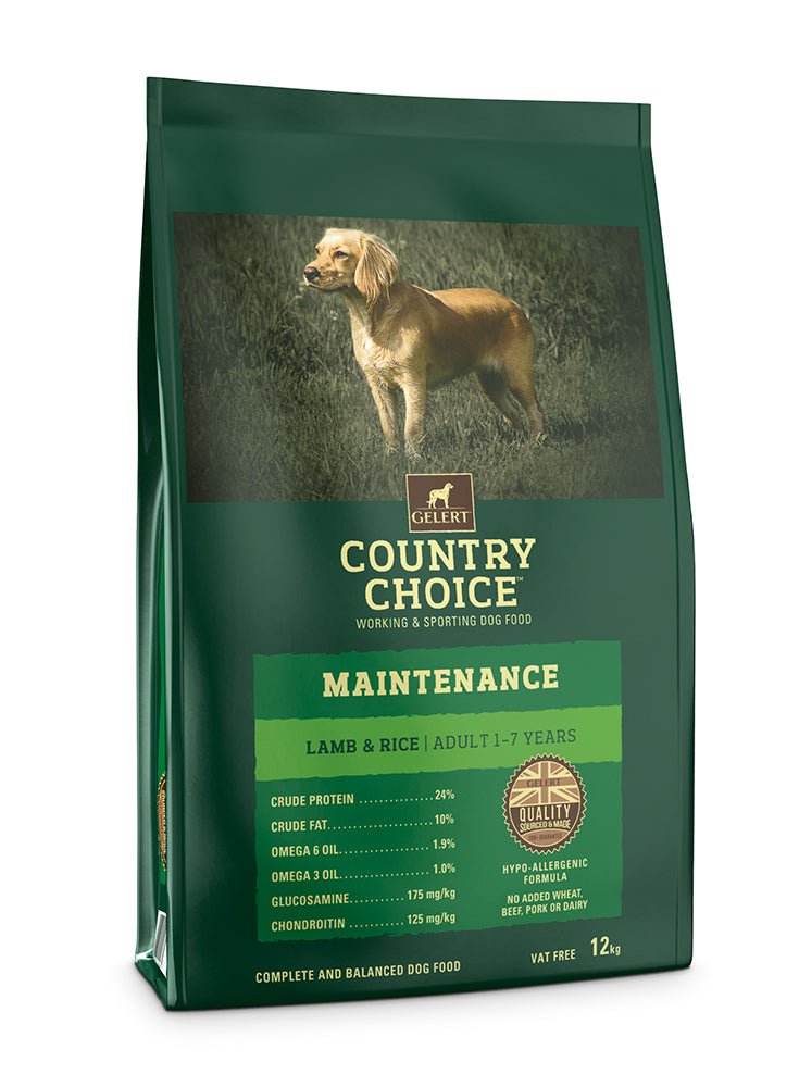 Gelert Country Choice Maintenance Lamb & Rice, Gelert, 12 kg