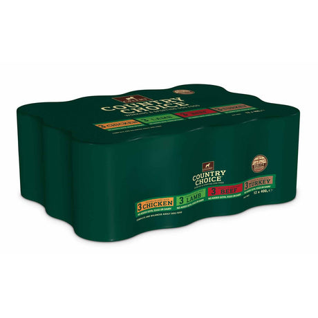 Gelert Country Choice Variety in Jelly Dog Food Tins 12x400g, Gelert,