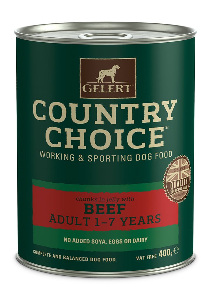 Gelert Work & Sport Dog Variety Pack in Jelly Dog Food Tins 12x400g, Gelert,