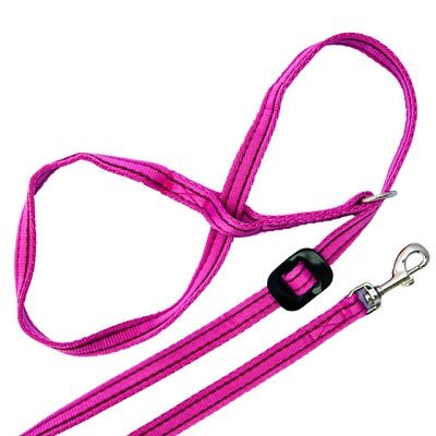 Gencon All-In-One Clip to Collar Headcollar & Lead, Gencon, Pink/Burgandy