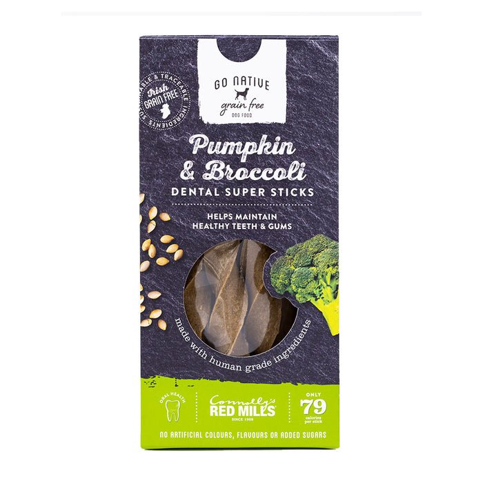 Go Native Dental Super Sticks with Pumpkin & Broccoli 10 x 150g, Go Native,