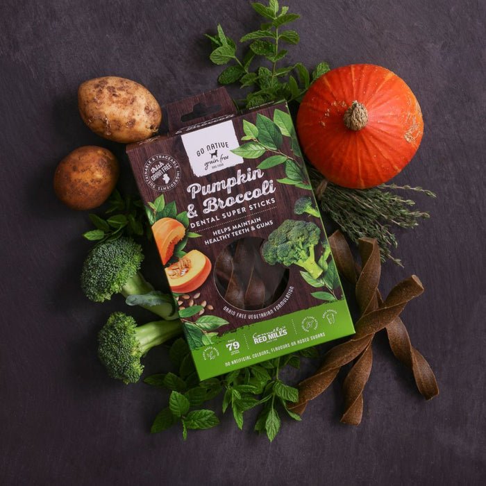Go Native Dental Super Sticks with Pumpkin & Broccoli 10 x 150g, Go Native,