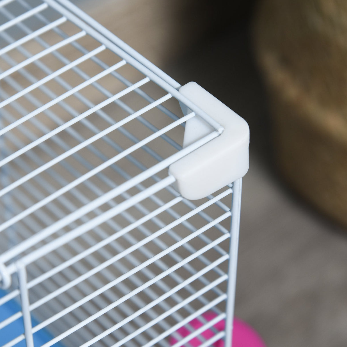 Hamster Cage with Exercise Wheel and Tunnel Tube, PawHut,