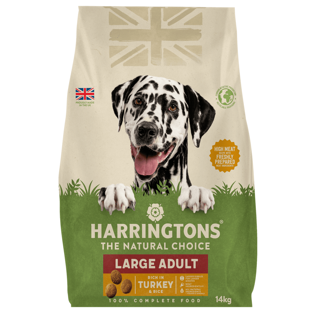 Harringtons Adult Dog Large Breed Rich in Turkey & Rice 14 kg, Harringtons,