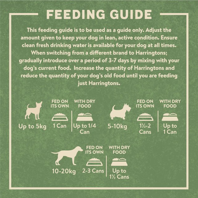 Harringtons Chicken with Veg Grain Free Wet Dog Food Tins 6 x 400g, Harringtons,