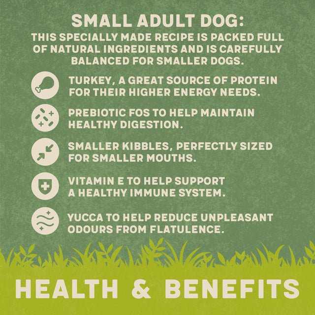 Harringtons Dry Small Breed Adult Dog Food Rich in Turkey & Rice 5 x 1kg, Harringtons,