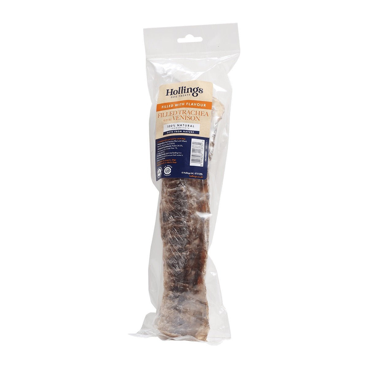 Hollings Filled Trachea with Venison - 10 Pack, Hollings,