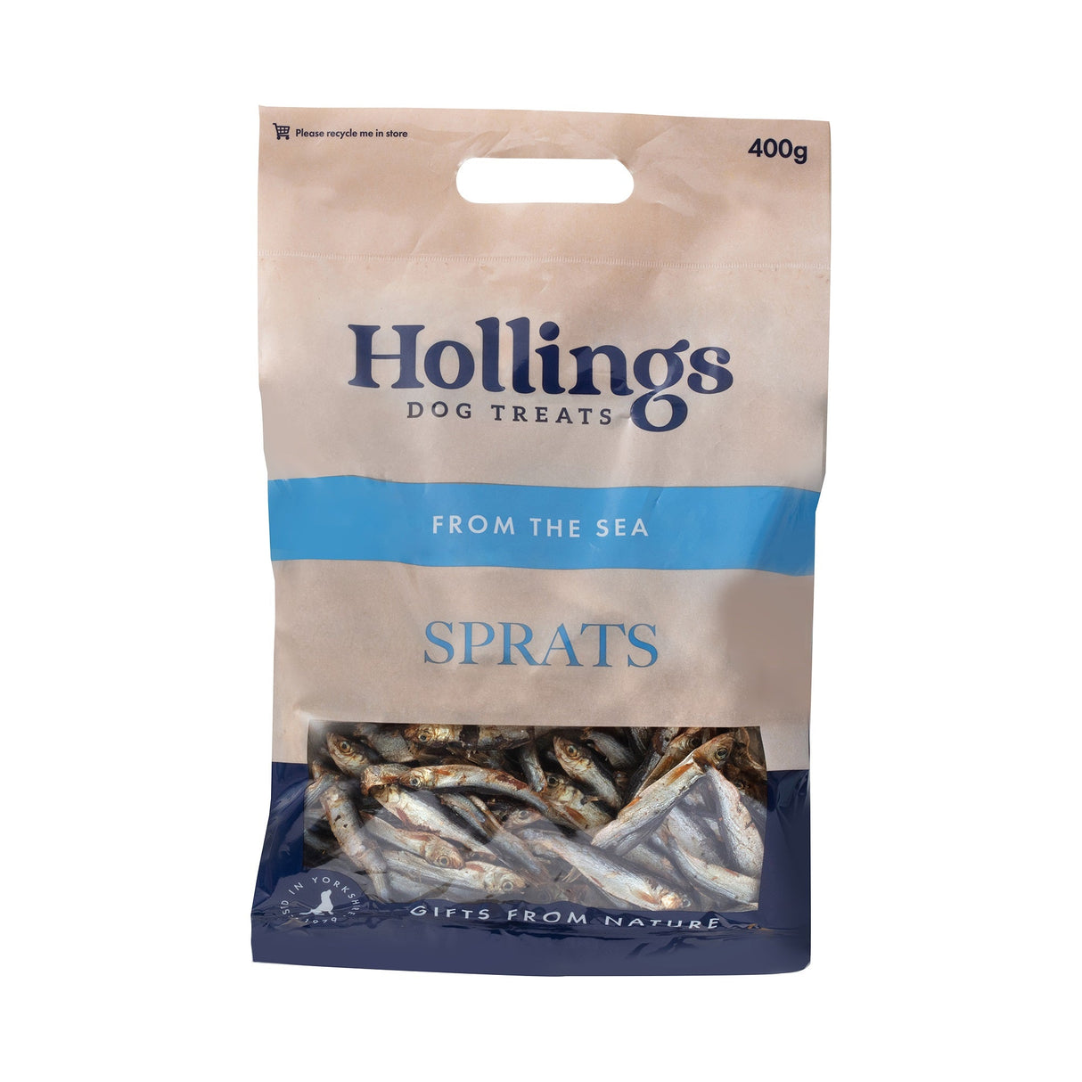 Hollings Sprats - Pouches, Hollings, 8 x 400g (3.2kg)
