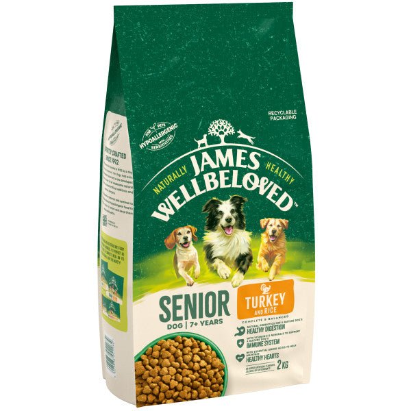 James Wellbeloved Dog Senior Turkey & Rice, James Wellbeloved, 2 kg