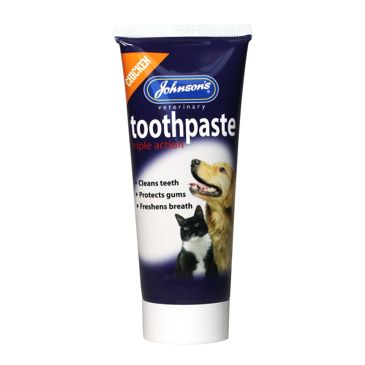 Johnsons Toothpaste Chicken Triple Action 50g x 6, Johnsons Veterinary,