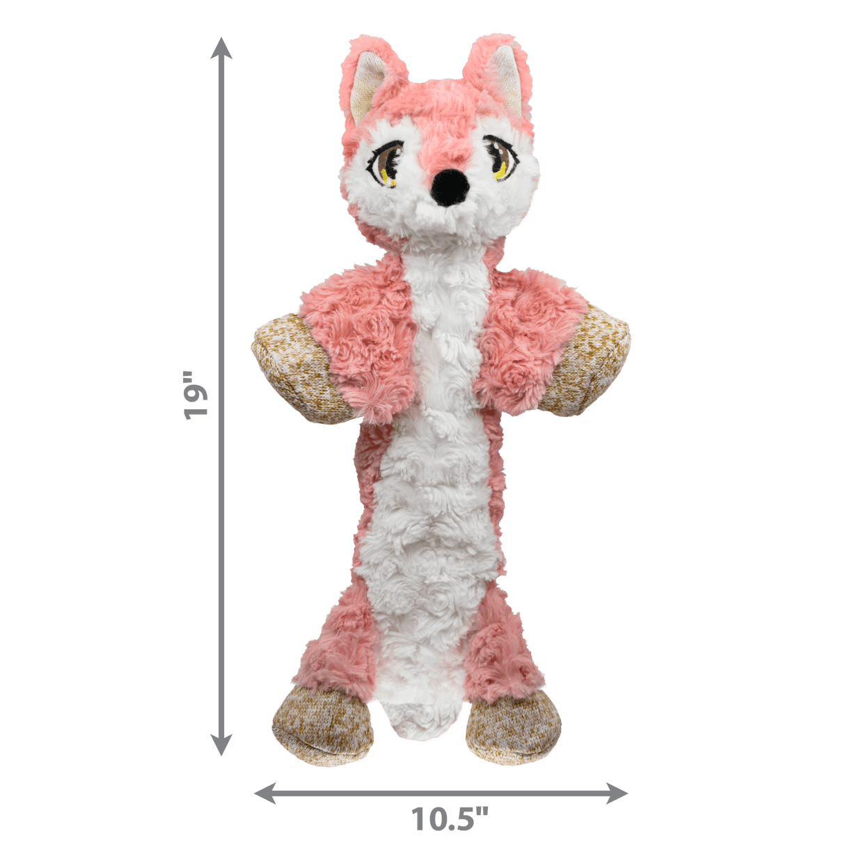KONG Low Stuff Flopzie Fox Dog Toy, Kong,