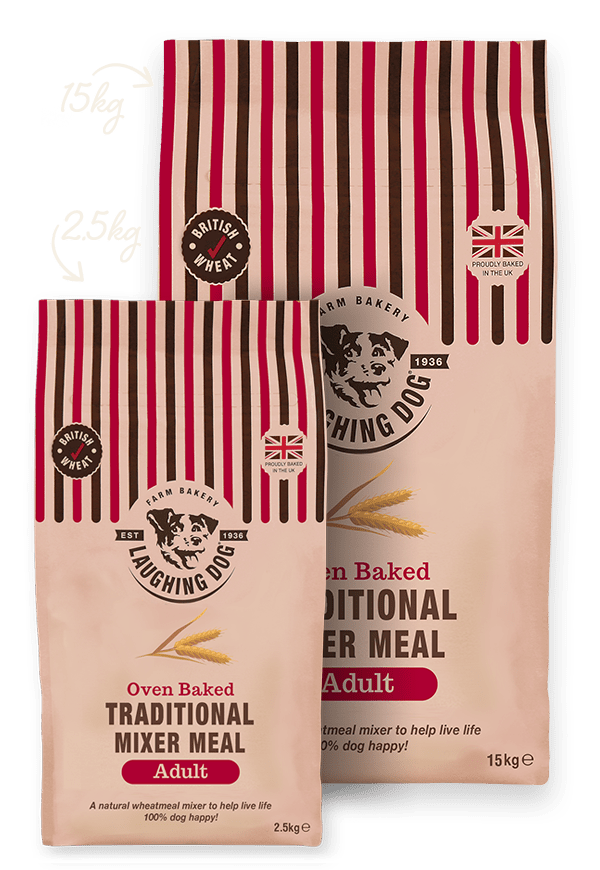 Laughing Dog Adult Traditional Mixer Meal for Dogs, Laughing Dog, 4 x 2.5kg