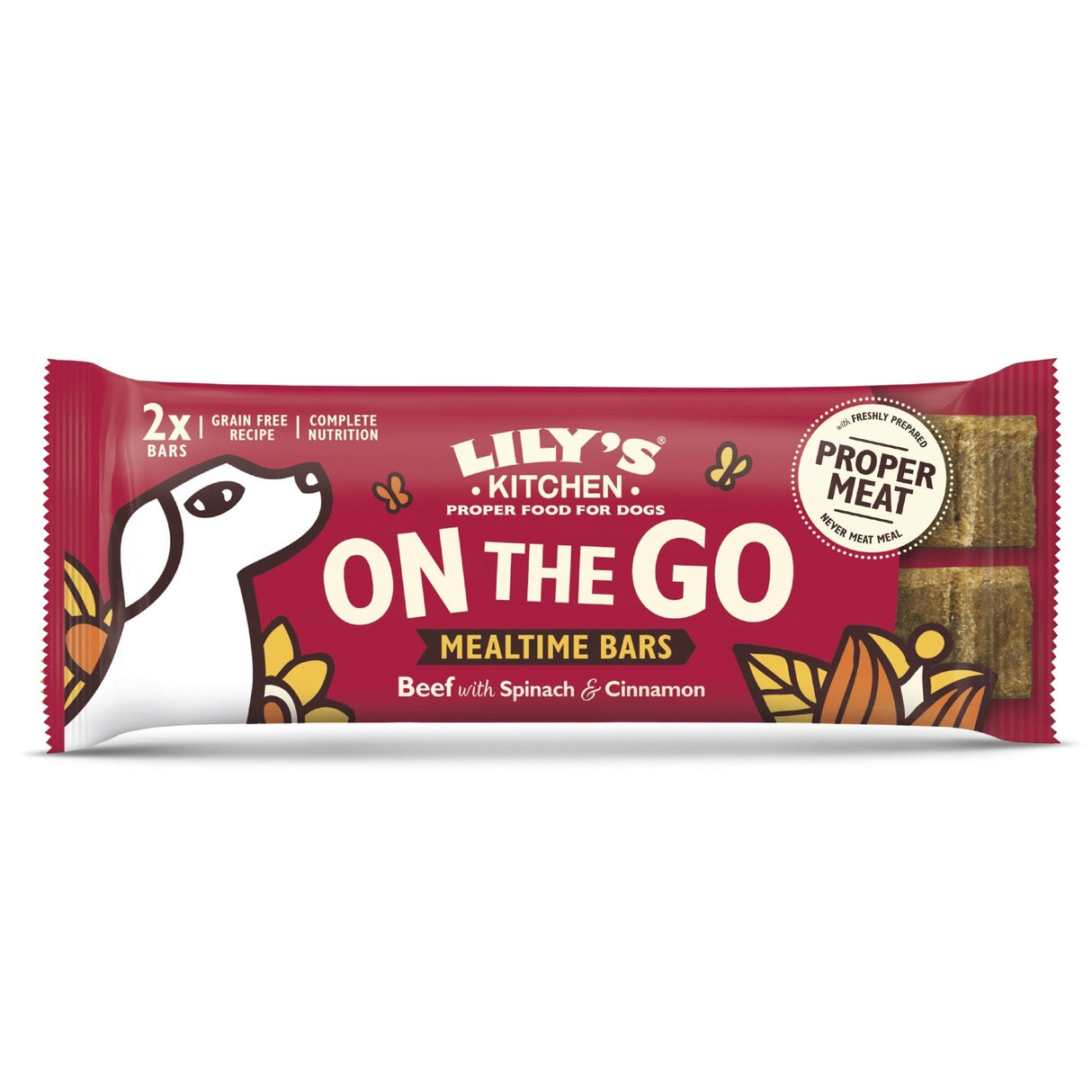 Lily's Kitchen Beef On the Go Bar - 16 x 40g Bar Pack, Lily's Kitchen,