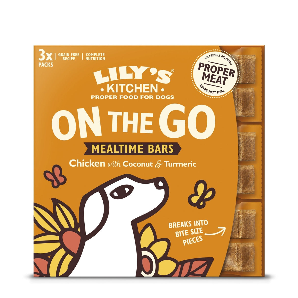 Lily's Kitchen Chicken On the Go Bars Multipack 12 Pack of (3 x 40g) Bars, Lily's Kitchen,