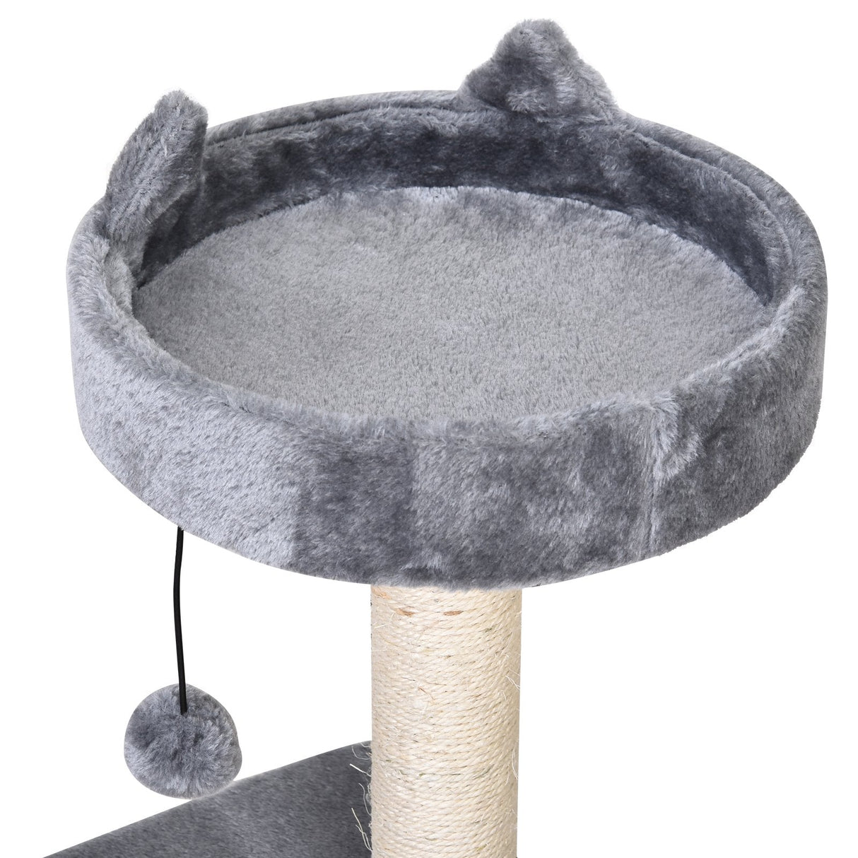Mult Level Cat Tree for Indoor Cats with Scratching Post Bed Condo Perch, Kitten Climbing Tower, PawHut, Beige
